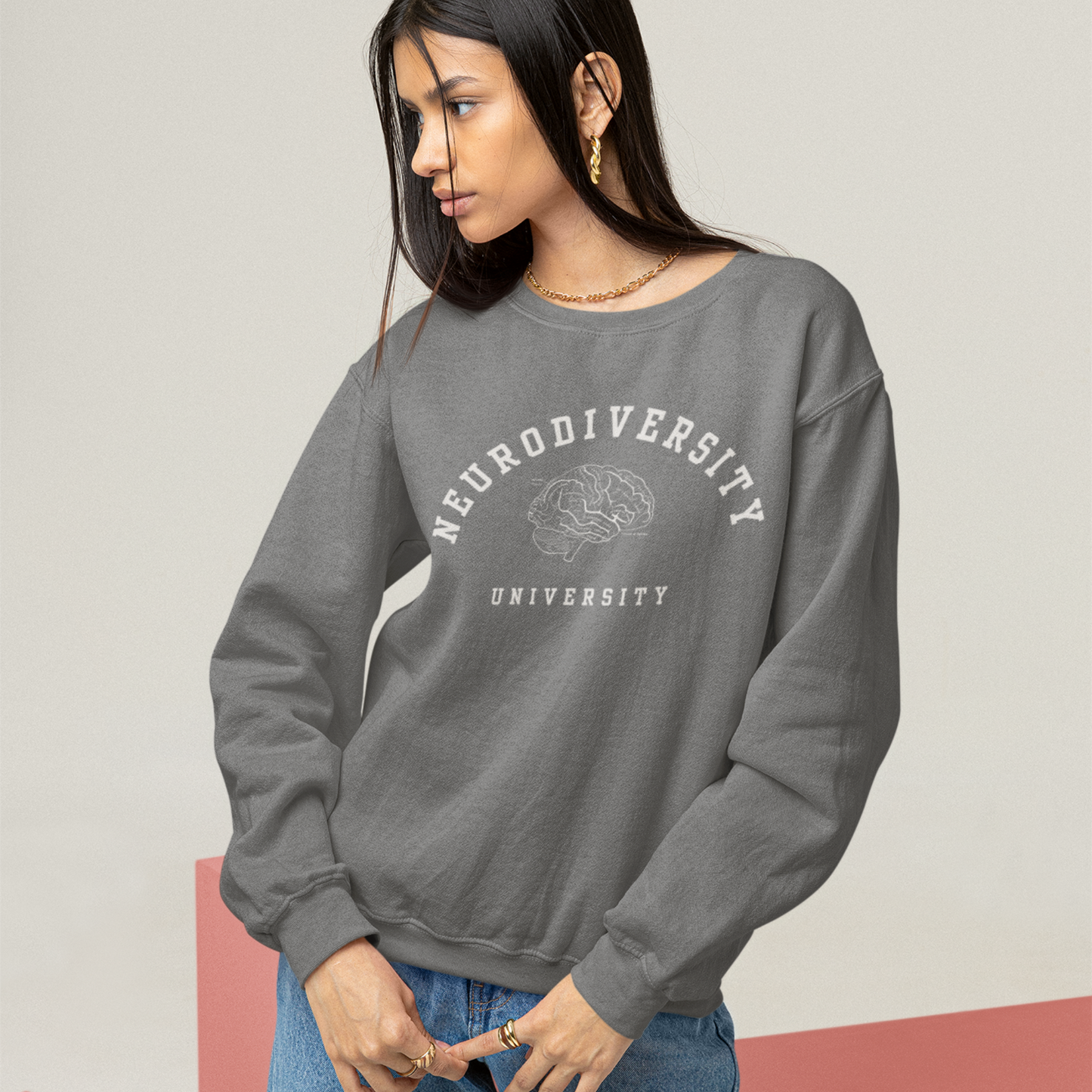 Neurodiversity University Oversized Sweatshirt